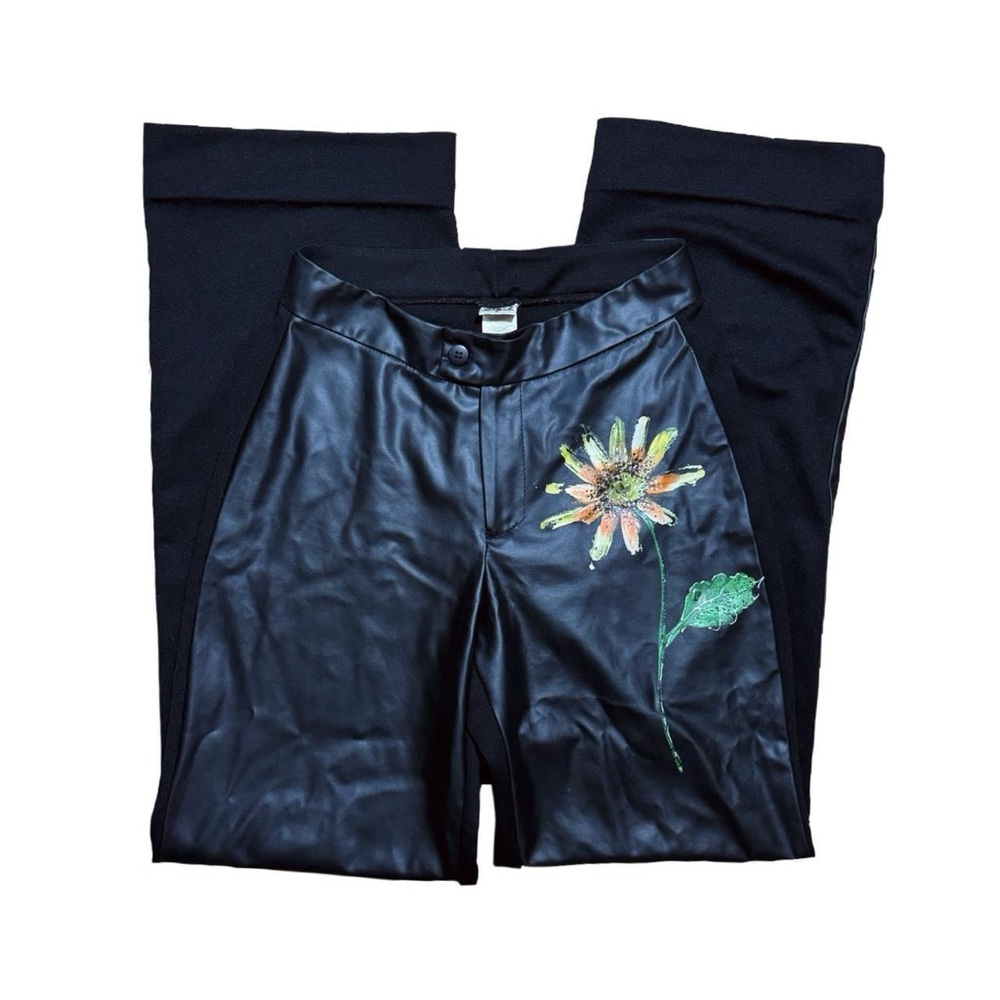 vintage 90s faux leather pants - Picture 4 of 5